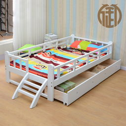 厂家定制新款实木家具环保实木床 简约儿童床卧室双人床带抽屉